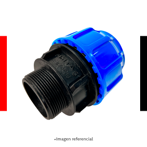 Conector HDPE a Compresión Macho