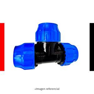 Tee HDPE a Compresión
