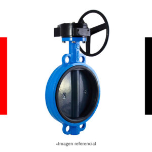 Válvula de mariposa tipo wafer con reductor